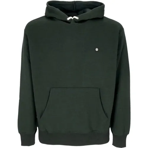 Dunkelgrüner Hoodie mit Kängurutasche , Herren, Größe: L - Element - Modalova