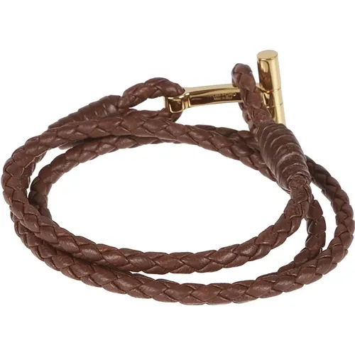 T Wrap Woven Bracelet , male, Sizes: M, L - Tom Ford - Modalova