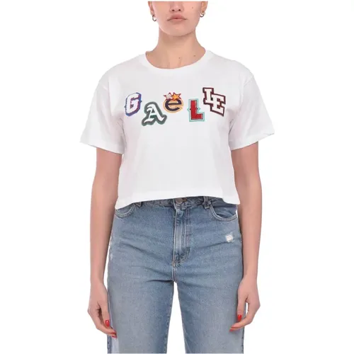 Kurzarm T-Shirt , Damen, Größe: XS - Gaëlle Paris - Modalova