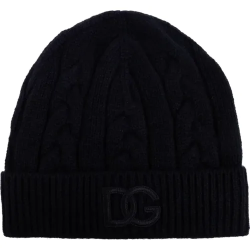 Cap with logo , male, Sizes: ONE SIZE - Dolce & Gabbana - Modalova