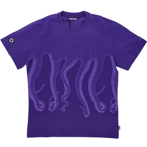 Lila Tee Herren T-Shirt - Octopus - Modalova