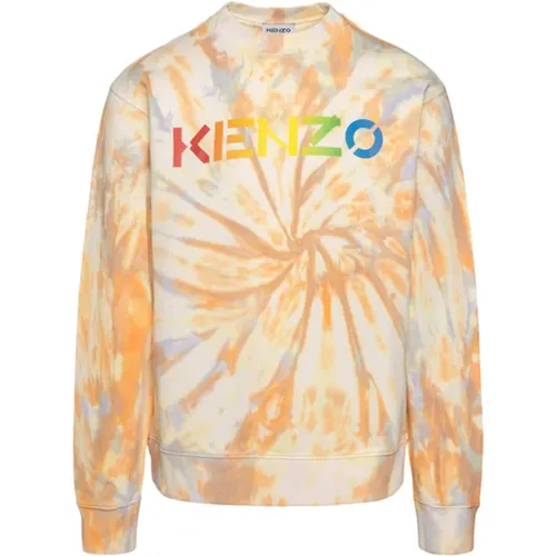 Stylish Orange Sweatshirt for Men , male, Sizes: S - Kenzo - Modalova