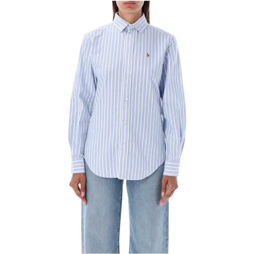 Striped Oxford Cotton Shirt , female, Sizes: M - Ralph Lauren - Modalova