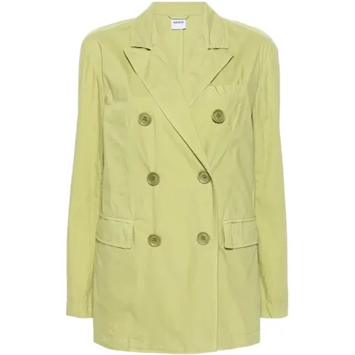 Pistachio Blazer , Damen, Größe: S - Aspesi - Modalova