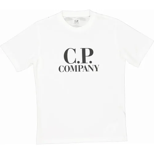Goggle Print T-shirt Weiß - C.P. Company - Modalova