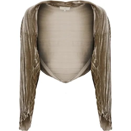 Velvet Shawl Sweaters - Antonelli Firenze - Modalova