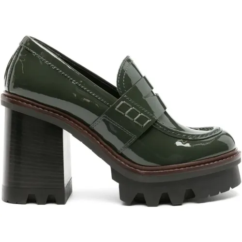 Natalia H Patent Leather Loafers , female, Sizes: 5 1/2 UK - AGL - Modalova