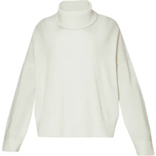 Weißer Geschlossener Strickpullover , Damen, Größe: L - Liu Jo - Modalova