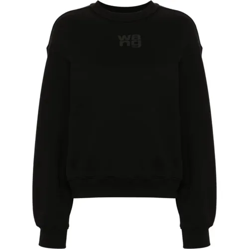 Sweater with Ribbed Details , female, Sizes: M, XS - alexander wang - Modalova