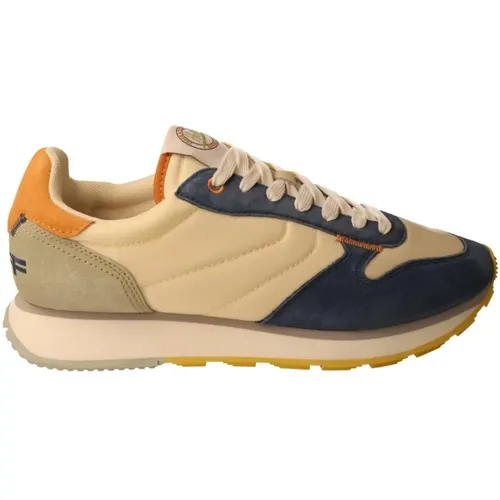 Blau/Beige Sportlicher Sneaker , Herren, Größe: 41 EU - Hoff - Modalova