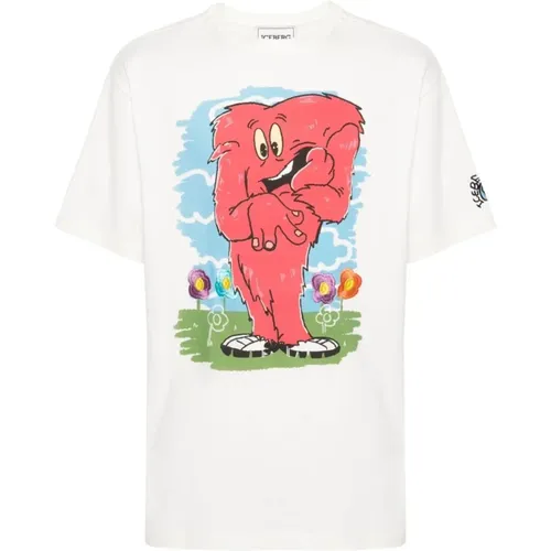 T-shirts and Polos Cream , male, Sizes: L, S, M - Iceberg - Modalova