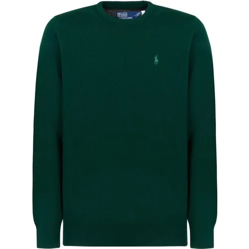 Grünes Woll Polo Shirt , Herren, Größe: XL - Polo Ralph Lauren - Modalova
