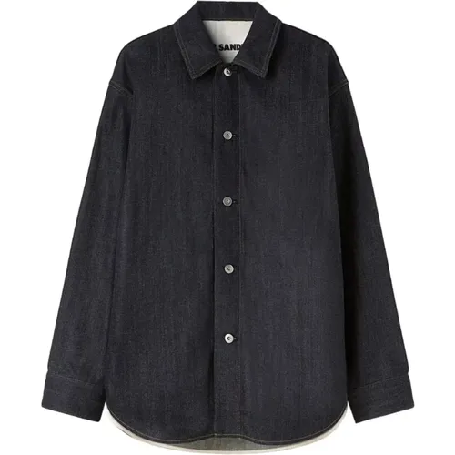 Dark Denim Overshirt , male, Sizes: L - Jil Sander - Modalova