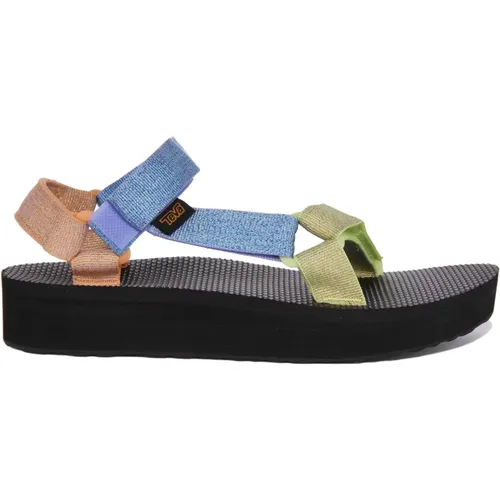 Universal Platform Sandals in Multi-Color , female, Sizes: 4 UK, 3 UK, 6 UK, 7 UK, 5 UK, 8 UK - Teva - Modalova