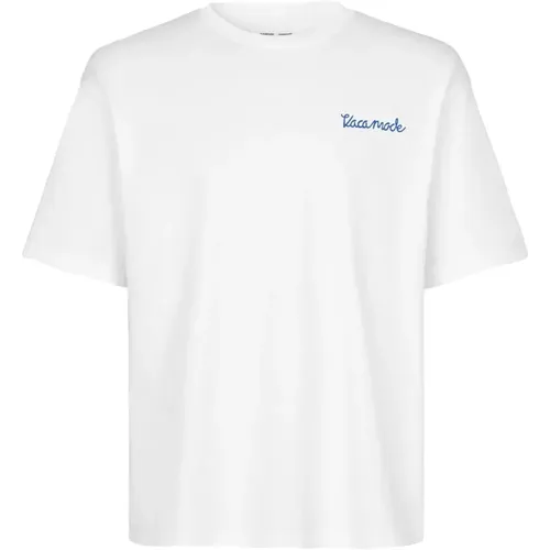 Bio-Baumwoll-Bedrucktes T-Shirt , Herren, Größe: M - Samsøe Samsøe - Modalova