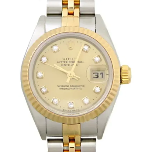 Pre-owned Gold watches , female, Sizes: ONE SIZE - Rolex Vintage - Modalova