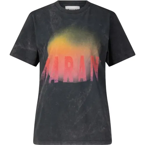 Retro-Print T-Shirt , Damen, Größe: XS - Isabel marant - Modalova