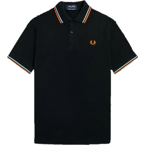 Original Twin Tipped Polo - /Hamburg Sky , male, Sizes: XS - Fred Perry - Modalova