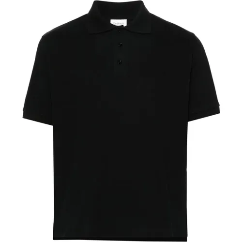 Logo Embroidered Polo Shirt , male, Sizes: S, M, XL, L - Saint Laurent - Modalova