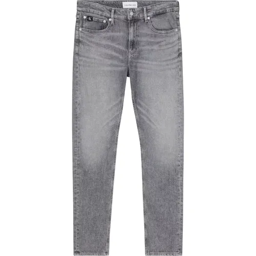 Grey Tapered Jeans , male, Sizes: W33 - Calvin Klein - Modalova