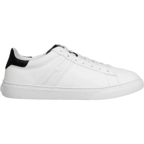 Leather Sneakers with Contrasting Inserts , male, Sizes: 8 1/2 UK, 10 UK, 6 1/2 UK, 8 UK, 9 UK, 11 UK, 7 UK, 6 UK, 9 1/2 UK - Hogan - Modalova