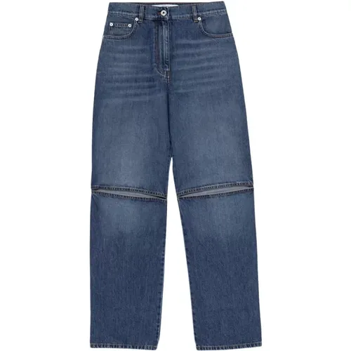 Italienische Jeans aus mittelgewaschter Baumwolle , Damen, Größe: XS - JW Anderson - Modalova