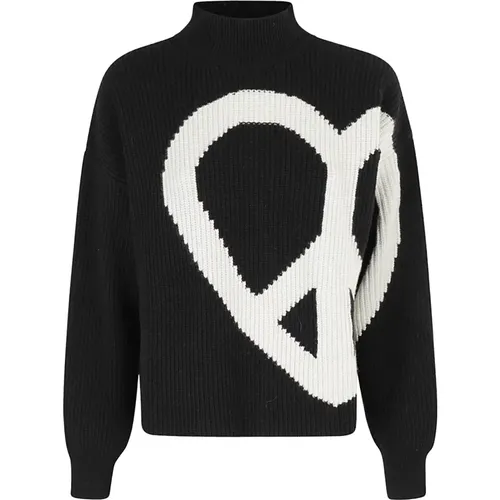 Kaschmir-Wollmischpullover , Damen, Größe: M - Moschino - Modalova