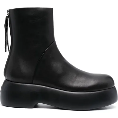 Schwarze Casual Closed Wedges Booties , Damen, Größe: 41 EU - AGL - Modalova