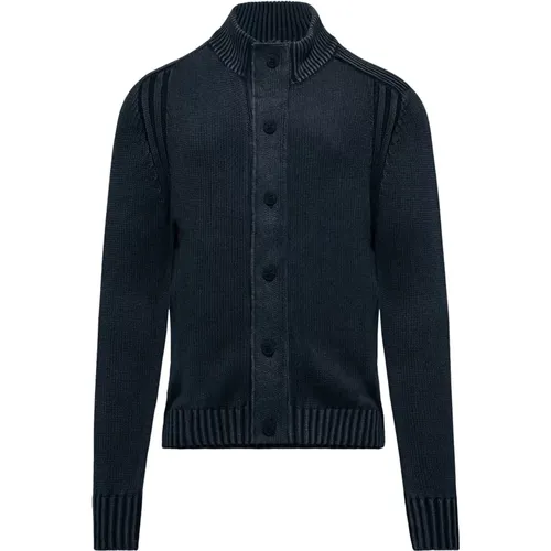 Long Sleeve Cotton Cardigan , male, Sizes: L, M, S, XL - BomBoogie - Modalova