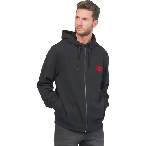 Herren Daple Kapuzenpullover mit Reißverschluss , Herren, Größe: XL - Hugo Boss - Modalova