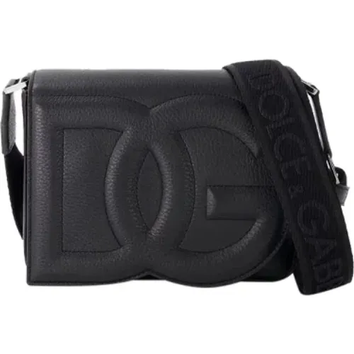 Leather shoulder-bags , male, Sizes: ONE SIZE - Dolce & Gabbana - Modalova