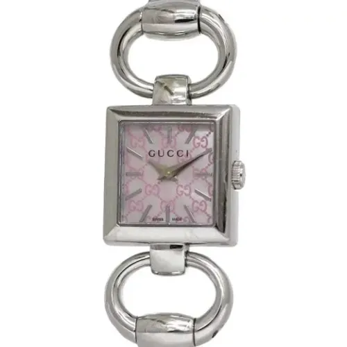 Pre-owned Silver watches , female, Sizes: ONE SIZE - Gucci Vintage - Modalova