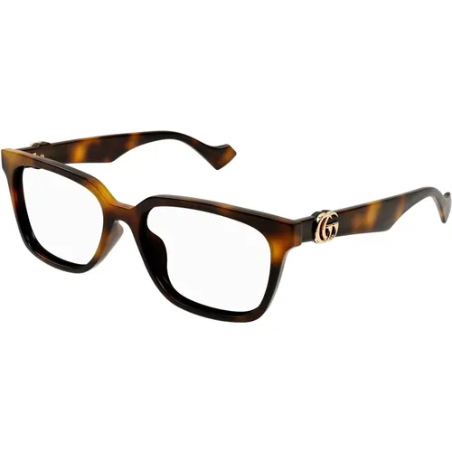 Classic Havana Eyewear Frames , unisex, Sizes: 55 MM - Gucci - Modalova