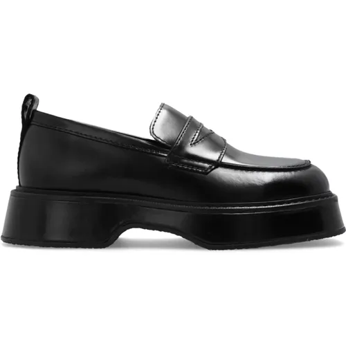 Leather loafers , female, Sizes: 7 UK, 5 UK - Ami Paris - Modalova