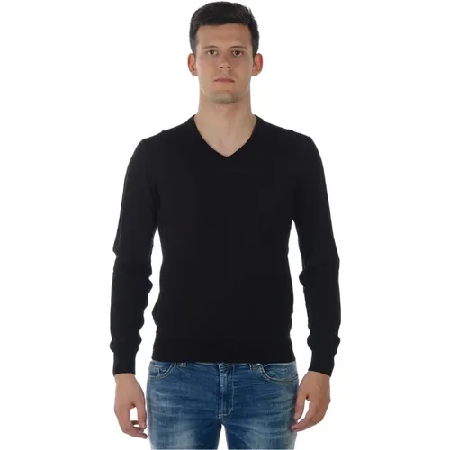 Gemütlicher Strickpullover , Herren, Größe: M - Armani Jeans - Modalova