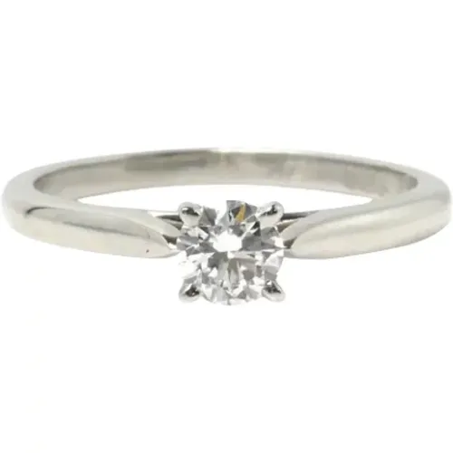 Pre-owned Platinum rings , female, Sizes: ONE SIZE - Cartier Vintage - Modalova