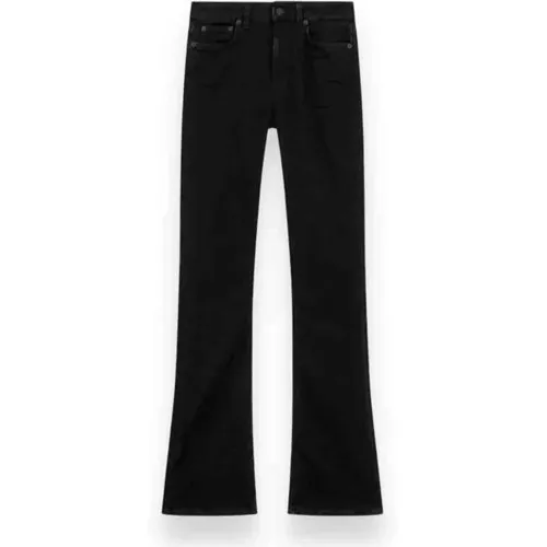 Schwarze Skinny Fit Flare Jeans , Damen, Größe: W25 - Dondup - Modalova