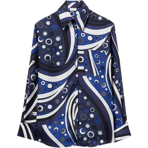 Blaue Pullover für Frauen , Damen, Größe: L - EMILIO PUCCI - Modalova