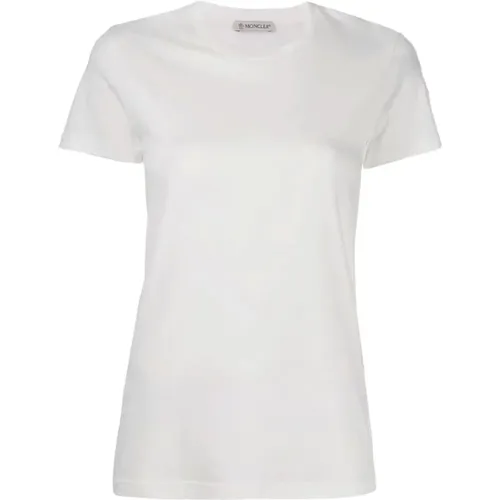 Cotton T-Shirt, Model: 80C732V8058 , female, Sizes: L, M - Moncler - Modalova
