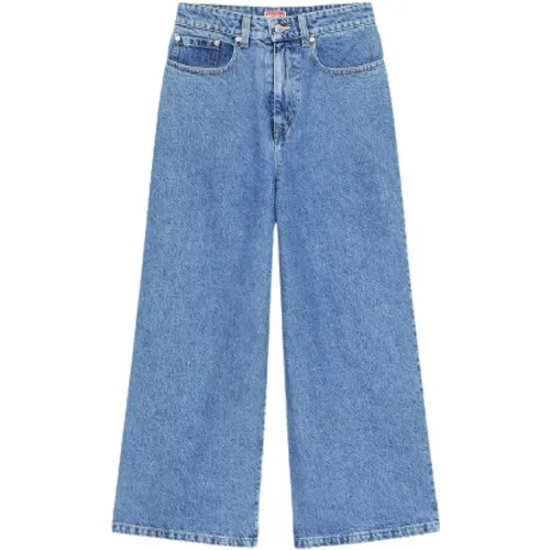 High-waisted Cut Jeans , female, Sizes: W28, W27 - Kenzo - Modalova