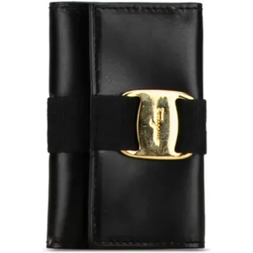 Pre-owned Leather key-holders , female, Sizes: ONE SIZE - Salvatore Ferragamo Pre-owned - Modalova