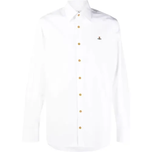 Slim Fit Cotton Ghost Shirt , male, Sizes: S - Vivienne Westwood - Modalova