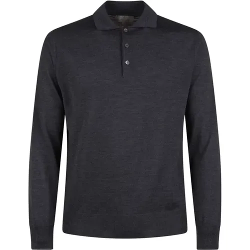 Grey Punto Sweater , male, Sizes: 4XL - Canali - Modalova