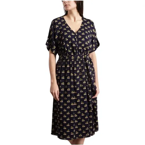 Pac-Man Print Viscose Dress , female, Sizes: XS - Bellerose - Modalova