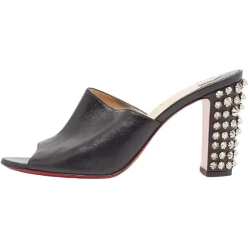 Pre-owned Leather sandals , female, Sizes: 4 1/2 UK - Christian Louboutin Pre-owned - Modalova