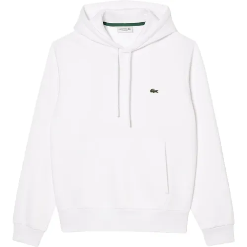 Weiße Kapuzenpullover , Herren, Größe: S - Lacoste - Modalova