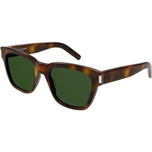 Stilvolle Sonnenbrille - Havana/Grün , unisex, Größe: 54 MM - Saint Laurent - Modalova