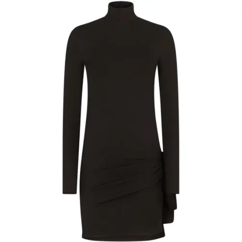 Sophisticated Cut-Out Long-Sleeve Mini Dress , female, Sizes: 2XS - Dolce & Gabbana - Modalova