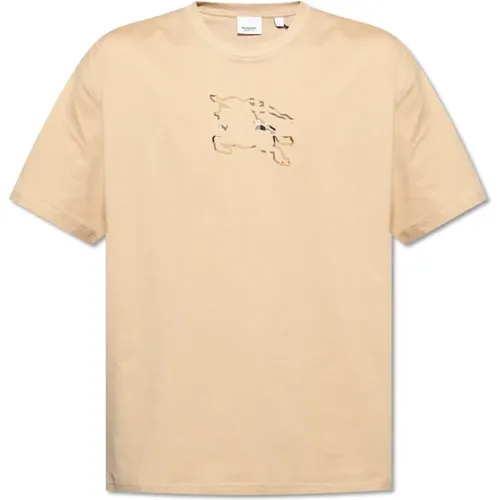 T-Shirt mit Logo , Herren, Größe: L - Burberry - Modalova