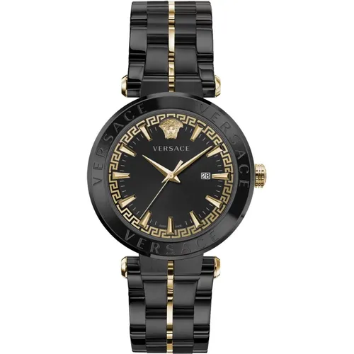 Aion Stainless Steel Bracelet Watch , male, Sizes: ONE SIZE - Versace - Modalova